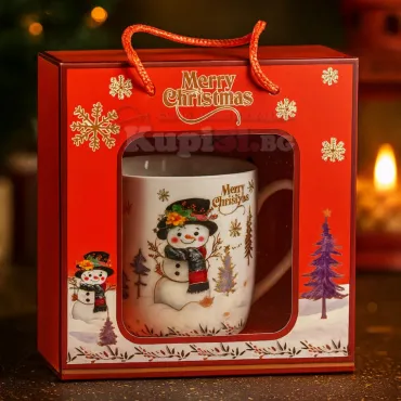 Коледна чаша със снежен човек – подарък с усмивка | jumbo-catalog.bg