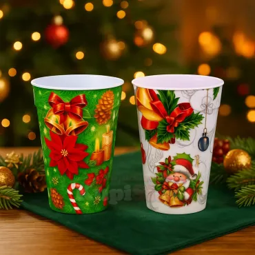 Пластмасови коледни чаши – празнична украса | jumbo-catalog.bg