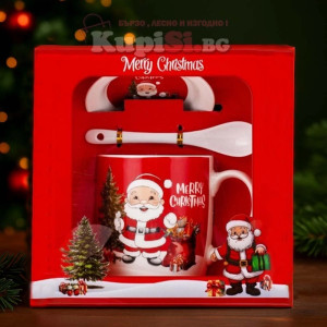 Порцеланова коледна чаша с Дядо Коледа | jumbo-catalog.bg
