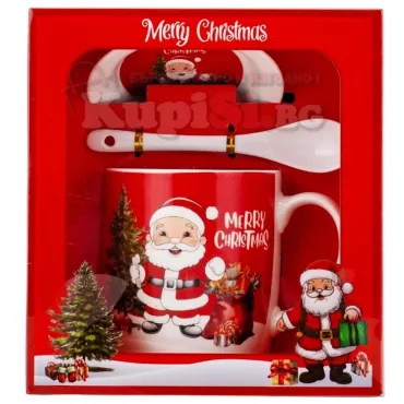 Порцеланова коледна чаша с Дядо Коледа | jumbo-catalog.bg