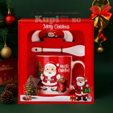 Порцеланова коледна чаша с Дядо Коледа | jumbo-catalog.bg