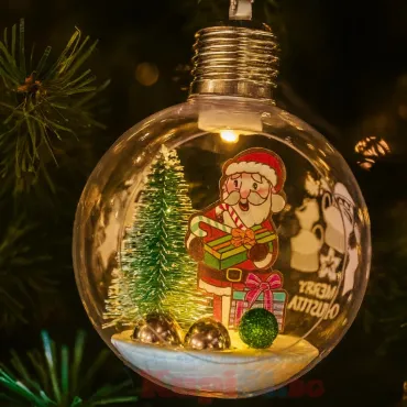 Светещи коледни топки - Прозрачни | jumbo-catalog.bg