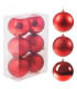 Червени коледни топки - 6 броя | jumbo-catalog.bg