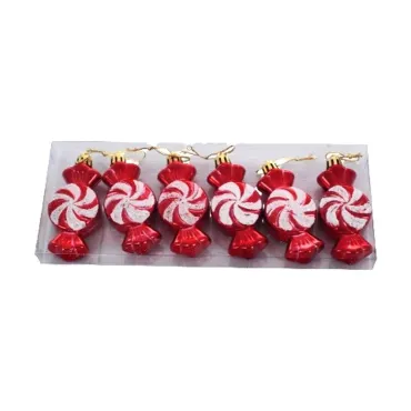 Коледни играчки за елхата - бонбони 6 бр.| jumbo-catalog.bg