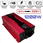 Инвертор на напрежение от 24V на 220V 1200W