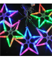 НОВОГОДИШНИ ЛАМПИ С ФОРМА НА ЗВЕЗДИ 5 БР. 50 LED