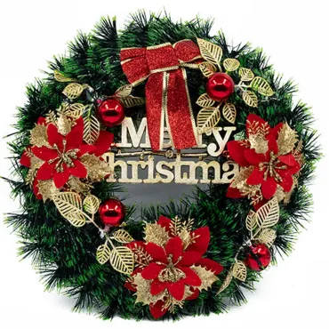 Коледен венец за украса на врата - Merry Christmas