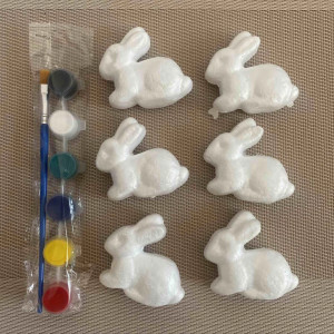 Фигурки за оцветяване ЗАЙЦИ 6 броя