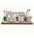 Дървена великденска украса “Happy Easter”