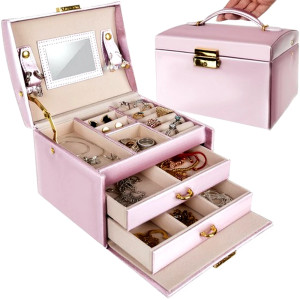 Сатенена кутия за бижута BEAUTYLUSHH Розова | jumbo-catalog.bg