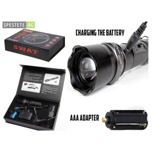 LED Фенер с акумулаторна батерия - SWAT Flashlight