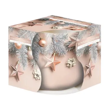Ароматна коледна свещ със звездички | jumbo-catalog.bg