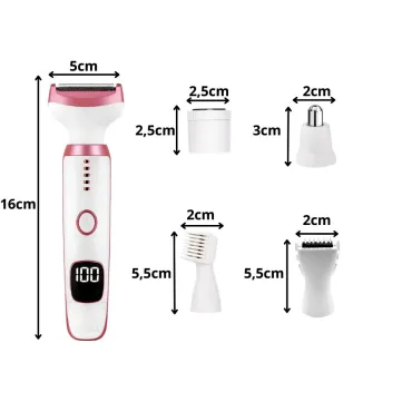 Дамски епилатор за тяло и тример 5в1| USB зареждане | jumbo-catalog.bg