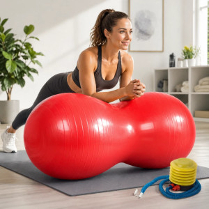 Двойна рехабилитационна топка - 40х80 см + Помпа | jumbo-catalog.bg