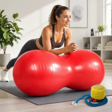 Двойна рехабилитационна топка - 40х80 см + Помпа | jumbo-catalog.bg