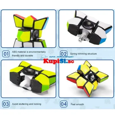 КУБЧЕ РУБИК СЪС СПИНЕР - Rubik's Cube Fidget Spinner
