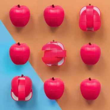 Рубик Куб ябълка - Apple speed cube