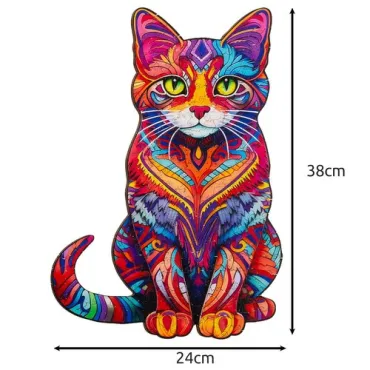 Пъзел от дърво – котка 130 части | jumbo-catalog.bg
