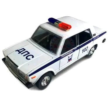 Метален модел на полицейска кола ВАЗ 2107