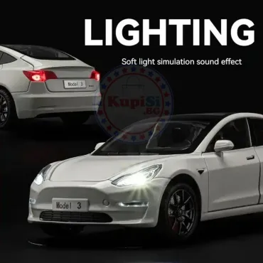 Метална количка - Tesla Model 3 – Мащаб 1:24