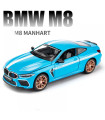 Метална кола BMW M8, 1:24, 4 цвята