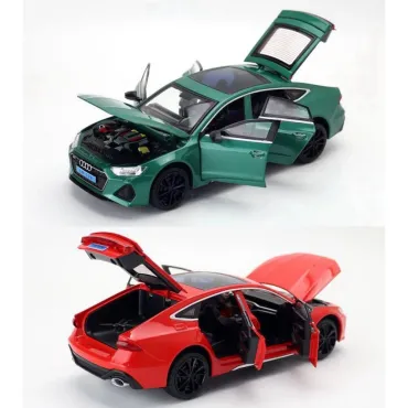 Метална , светеща кола AUDI RS7 , Отварящи врати и капаци