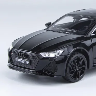Метална , светеща кола AUDI RS7 , Отварящи врати и капаци
