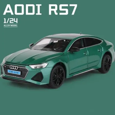 Метална , светеща кола AUDI RS7 , Отварящи врати и капаци