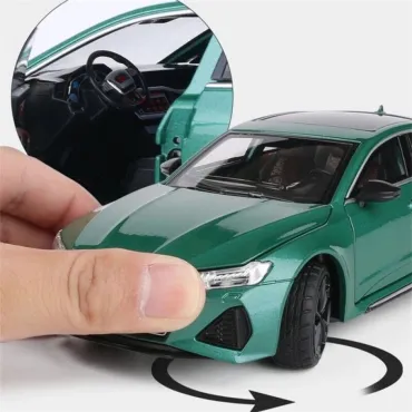 Метална , светеща кола AUDI RS7 , Отварящи врати и капаци
