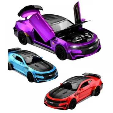 Метален автомобил Chevrolet Camaro, със светлини и звуци