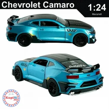 Метален автомобил Chevrolet Camaro, със светлини и звуци
