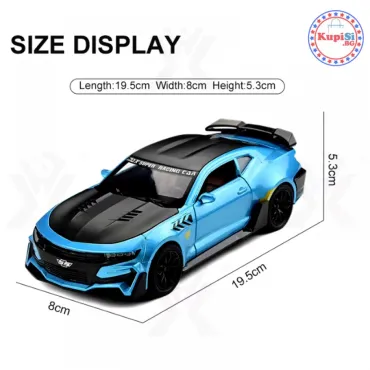 Метален автомобил Chevrolet Camaro, със светлини и звуци