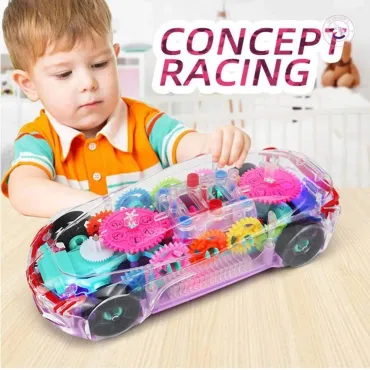 Прозрачна кола със звуци и светлини Gear car
