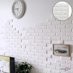 Самозалепващи се 3D панели за кухня "Wall Рanel" 70x76 cm White 6pcs/unit self-adhesive for brick