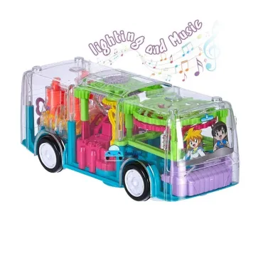 Прозрачен светещ , музикален автобус Gear bus