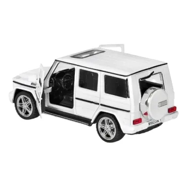 Метална кола Мерцедес,G-CLASS, Отварящи се врати,1:24, Бяла