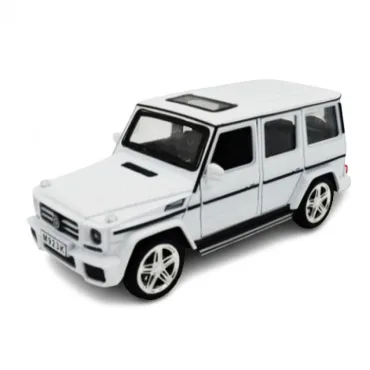 Метална кола Мерцедес,G-CLASS, Отварящи се врати,1:24, Бяла
