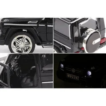 Метална кола Мерцедес,G-CLASS, Отварящи се врати,1:24, Бяла