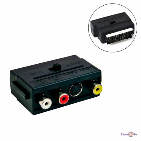 Perehidnik-SCART-3-RCAS-VIDEO-SH-3009-audio-video-adapter-skart-tulpan-493992