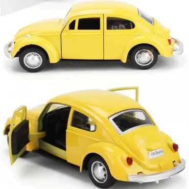 Метална кола Volkswagen Beetle, Отварящи се врати, 1:32 от jumbo-catalog.bg