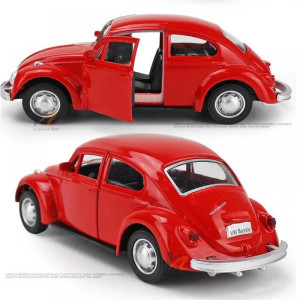 Метална кола Volkswagen Beetle, Отварящи се врати, 1:32