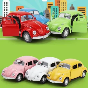 Метална кола Volkswagen Beetle, Отварящи се врати, 1:32 от jumbo-catalog.bg