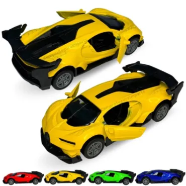 Метална кола Bugatti - Светеща, Музикална, 1:32
