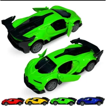 Метална кола Bugatti - Светеща, Музикална, 1:32