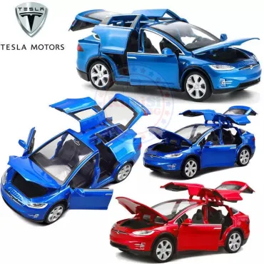 Метална количка - Tesla Model X – Мащаб 1:24