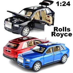 Умален модел метална количка Rolls Royce Cullinan 1:24