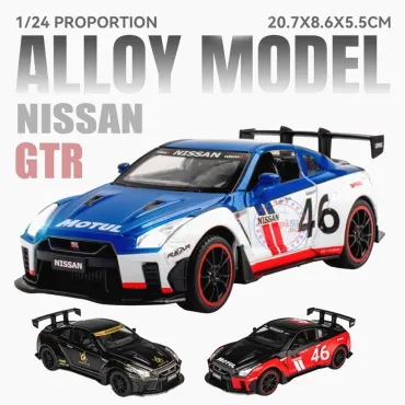 Метална количка с отварящи врати - Nissan GTR