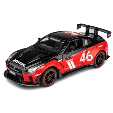 Метална количка с отварящи врати - Nissan GTR