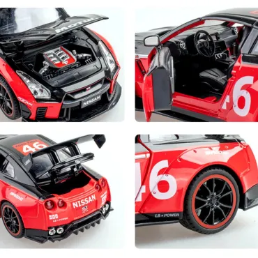Метална количка с отварящи врати - Nissan GTR