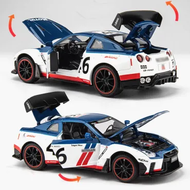 Метална количка с отварящи врати - Nissan GTR